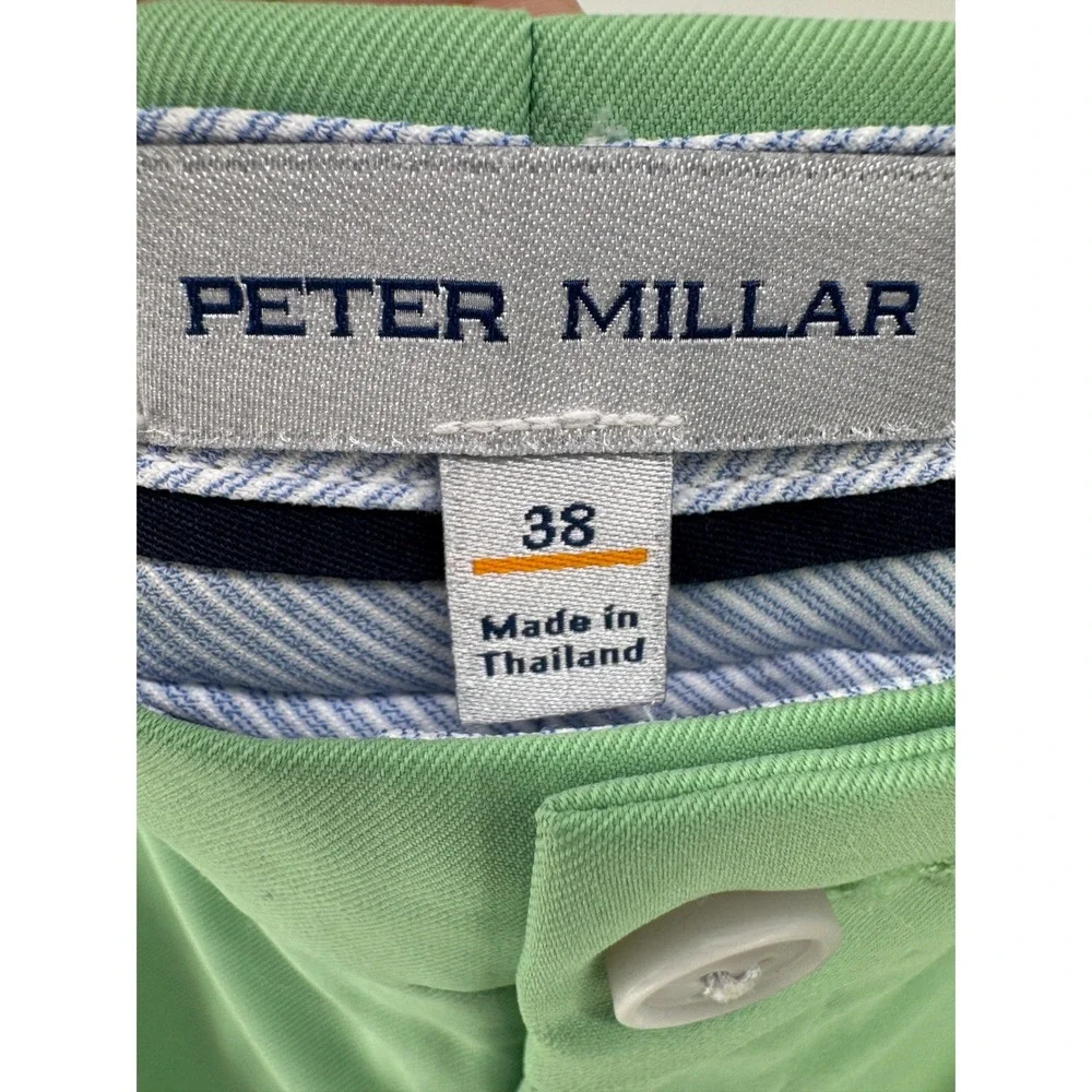 Peter Millar Golf Shorts Men 38 Sport Salem Classic Performance Green 9 Inseam